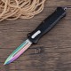 Spring Assisted Knife, OTF Knife, Double-Edge Blade, High Carbon Stainless Steel, Ideal Gift for Men and Women