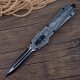 Spring Assisted Knife, OTF Knife, Double-Edge Blade, High Carbon Stainless Steel, Ideal Gift for Men and Women