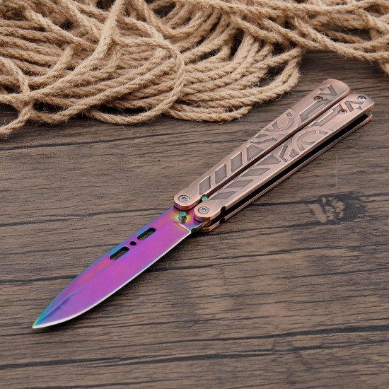 Butterfly Knife, Balisong Knife, Razor Sharp Blade, High Carbon Stainless Steel Handle, Ideal Gift for Men and Women