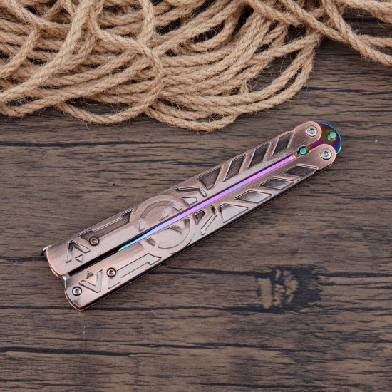 Butterfly Knife, Balisong Knife, Razor Sharp Blade, High Carbon Stainless Steel Handle, Ideal Gift for Men and Women