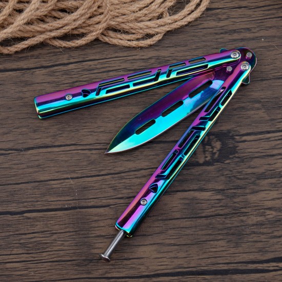 Butterfly Knife, Balisong Knife, Razor Sharp Blade, High Carbon Stainless Steel Handle, Ideal Gift for Men and Women