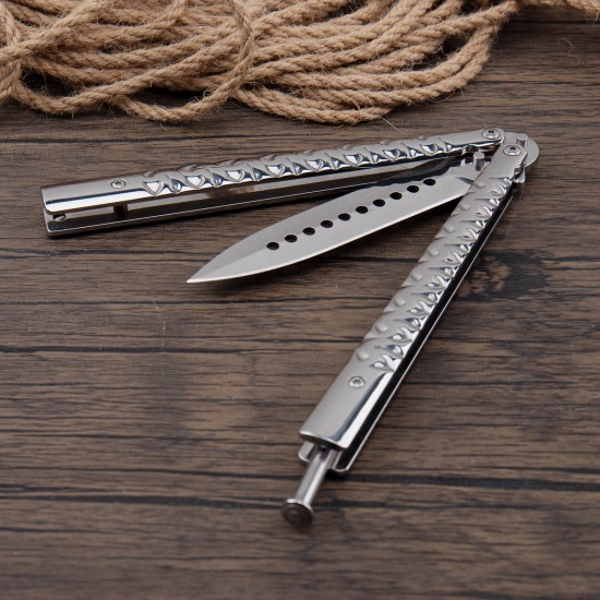 Butterfly Knife, Balisong Knife, Razor Sharp Blade, High Carbon Stainless Steel Handle, Ideal Gift for Men and Women