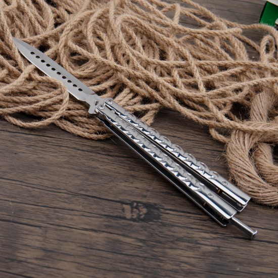 Butterfly Knife, Balisong Knife, Razor Sharp Blade, High Carbon Stainless Steel Handle, Ideal Gift for Men and Women