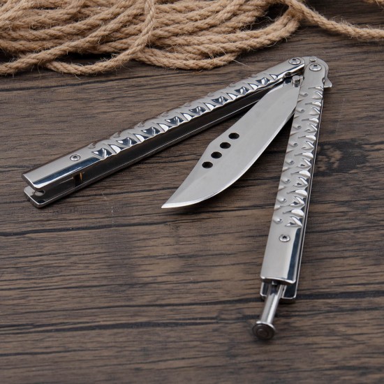 Butterfly Knife, Balisong Knife, Razor Sharp Blade, High Carbon Stainless Steel Handle, Ideal Gift for Men and Women