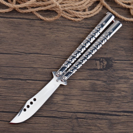 Butterfly Knife, Balisong Knife, Razor Sharp Blade, High Carbon Stainless Steel Handle, Ideal Gift for Men and Women