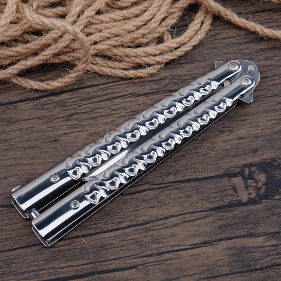 Butterfly Knife, Balisong Knife, Razor Sharp Blade, High Carbon Stainless Steel Handle, Ideal Gift for Men and Women