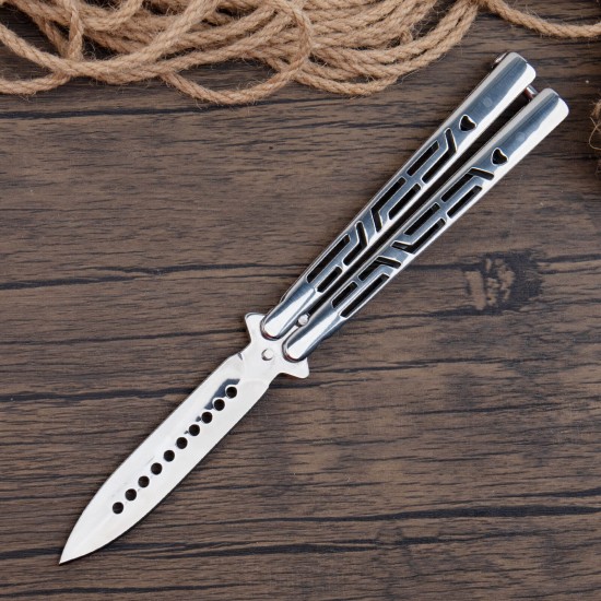 Butterfly Knife, Balisong Knife, Razor Sharp Blade, High Carbon Stainless Steel Handle, Ideal Gift for Men and Women