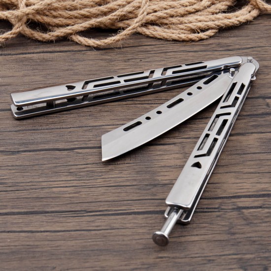 Butterfly Knife, Balisong Knife, Razor Sharp Blade, High Carbon Stainless Steel Handle, Ideal Gift for Men and Women