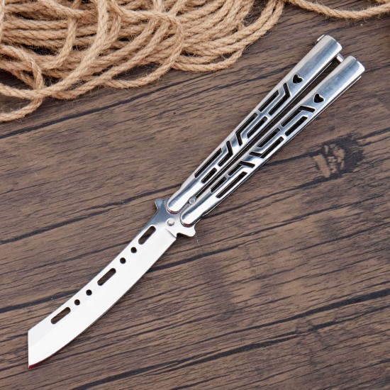 Butterfly Knife, Balisong Knife, Razor Sharp Blade, High Carbon Stainless Steel Handle, Ideal Gift for Men and Women