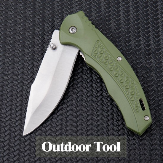 Folding Pocket Knife, Boy Scouts Knife, Plastic Handle, Stainless Steel Blade, Good for Outdoor, Survival, Camping, Fishing, Hiking, EDC, Activities Mens Gift