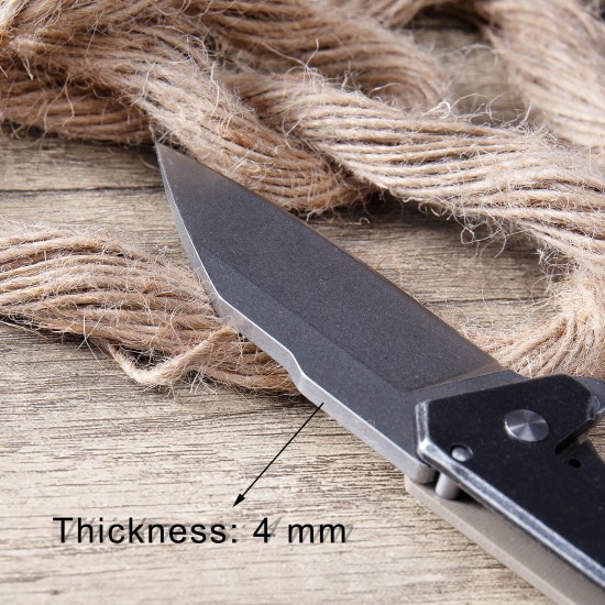 Outdoor Camping Knife, 440B High Carbon Stainless Steel Blade, CNC Stone Wash Surface, G10 Handle, Sharp Survival Knife, Suitable for Fishing, Hiking, Hunting, Diving, Riding, Adventure, Jungle, EDC