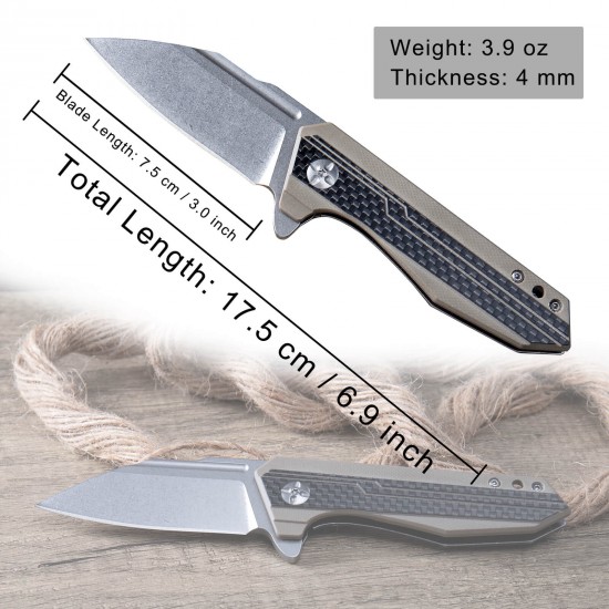 Outdoor Camping Knife, 440B High Carbon Stainless Steel Blade, CNC Stone Wash Surface, G10 Handle, Sharp Survival Knife, Suitable for Fishing, Hiking, Hunting, Diving, Riding, Adventure, Jungle, EDC